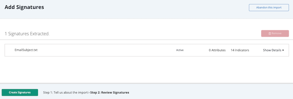 Signatutes extracted page