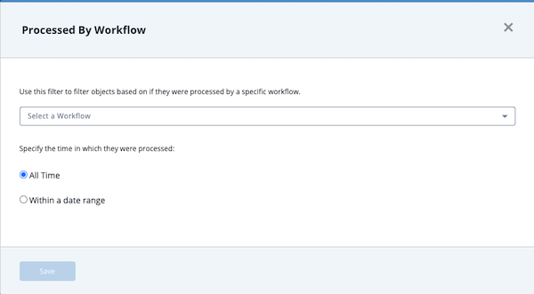 Processed By Workflow Modal