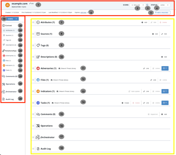 Object Details Page