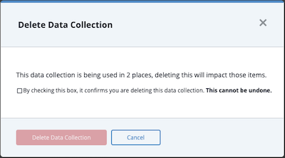 Delete Data Collection