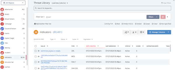 Threat Library - Main Page