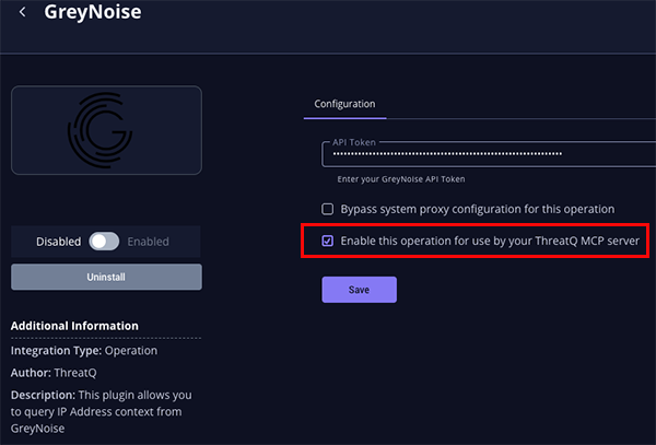 Enable Operation