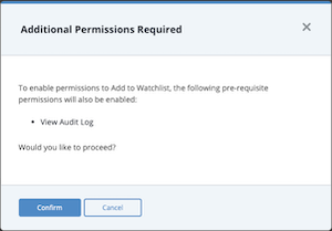 Prompt - Edit Watchlist