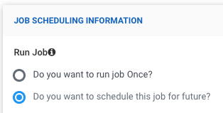 Run Job Parameters